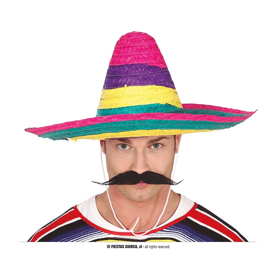 Sombrero Messicano Cappello Multicolor Accessori Carnevale Halloween -  Zorro Giocattoli e Costumi in Maschera On-line