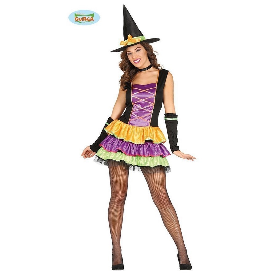 Accessorio Costume Halloween Carnevale Donna Cappello Strega Nero