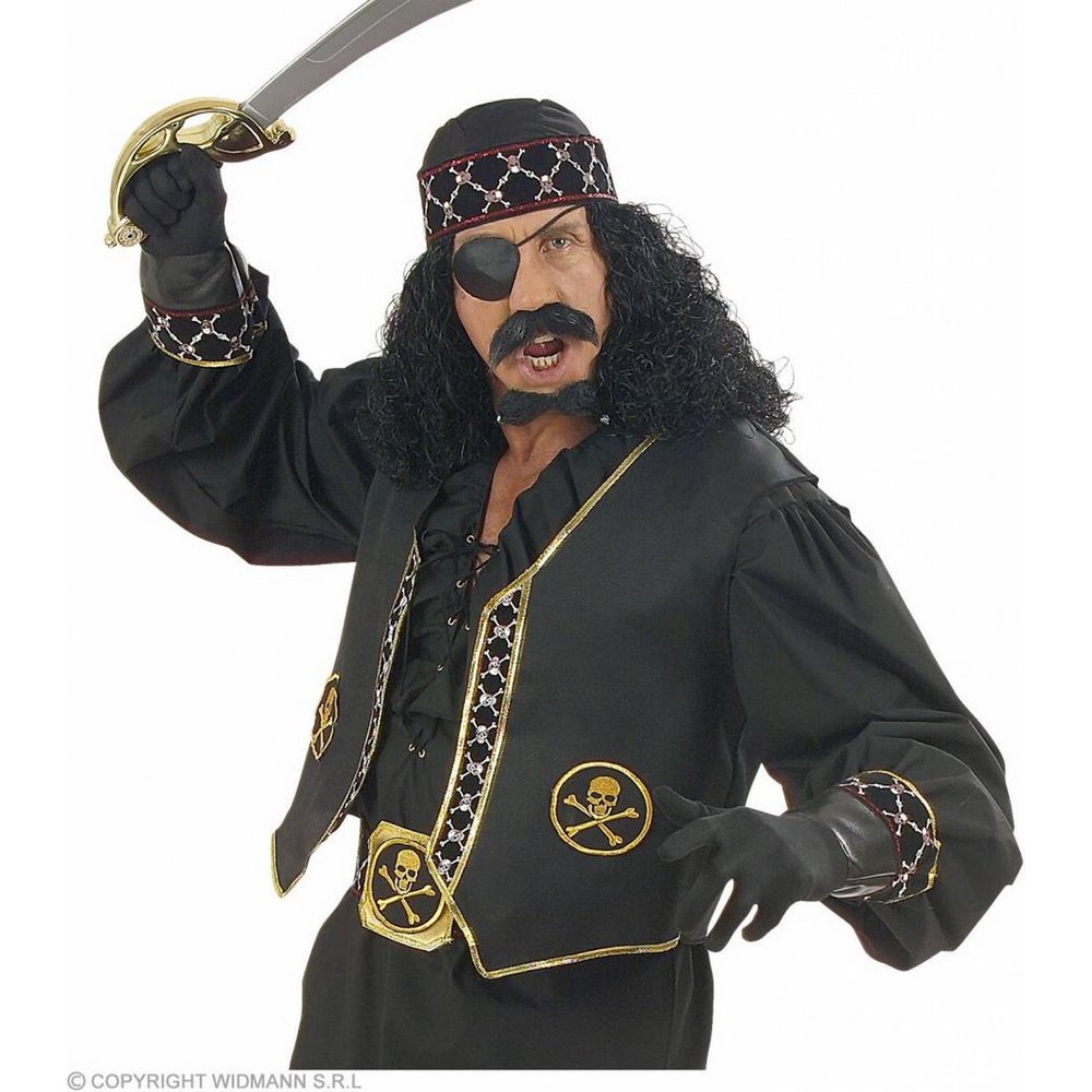 Gilet Pirata Corsaro Adulto Accessori Carnevale Halloween - Zorro
